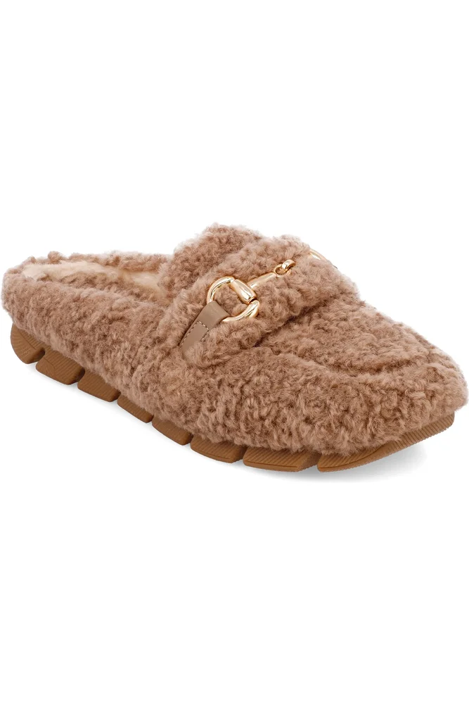 Cocoa Faux Shearling Slipper