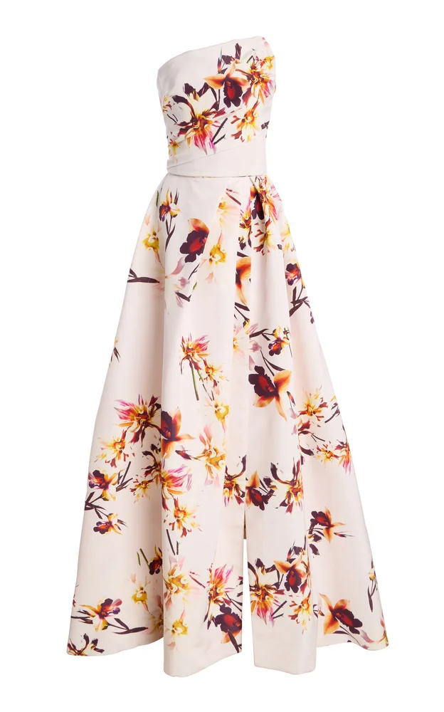 Asymmetric Strapless Ball Gown