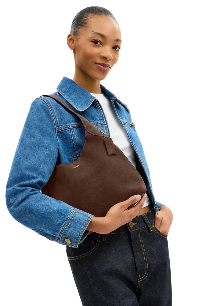 Brooklyn 28 Suede Shoulder Bag
