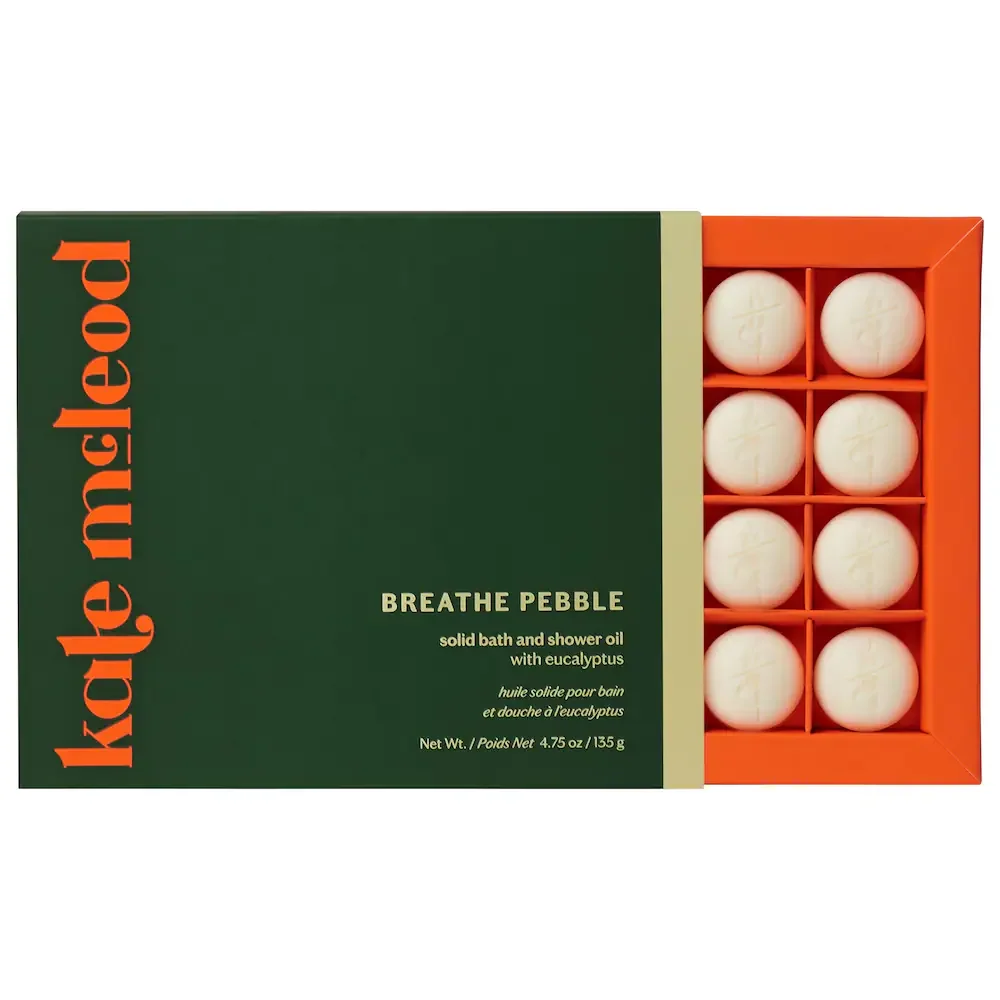 The Pebble - Deep Moisturizing Solid Bath & Shower Oil with Nourishing Cocoa Butter in Breathe - Eucalyptus