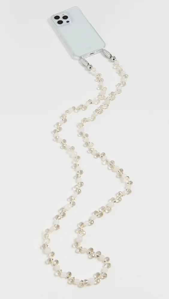 Faceted Crystal Crossbody Phone Chain