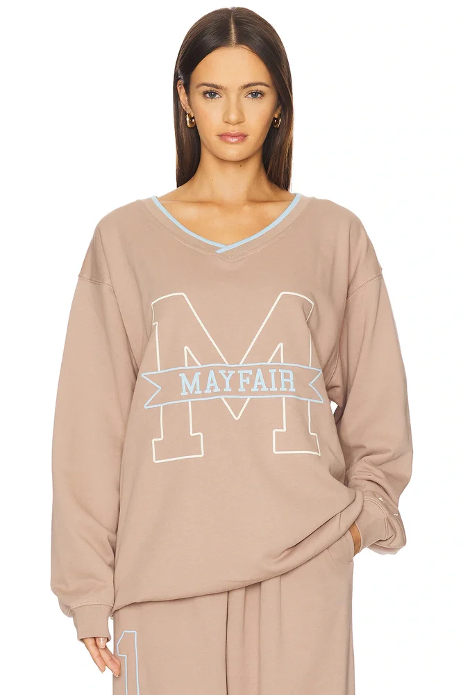 Mayfair Angels V Neck Sweatshirt