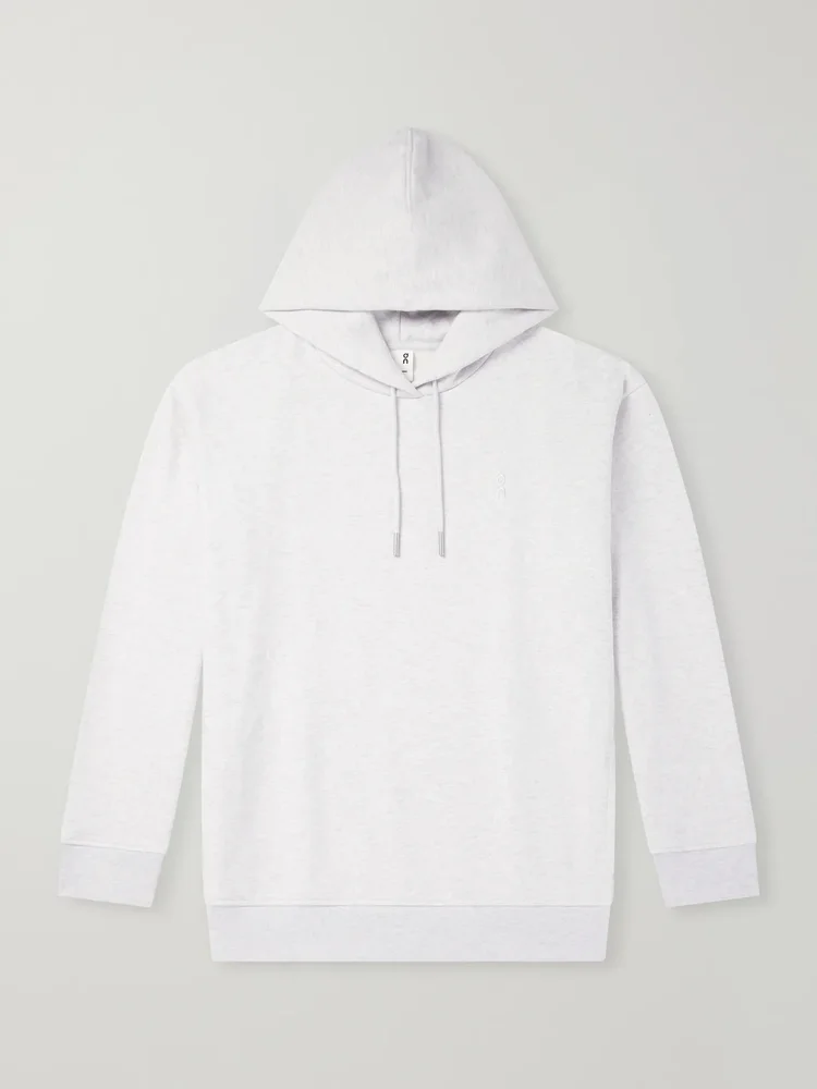 Club Collective Logo-Embroidered Cotton-Blend Jersey Hoodie