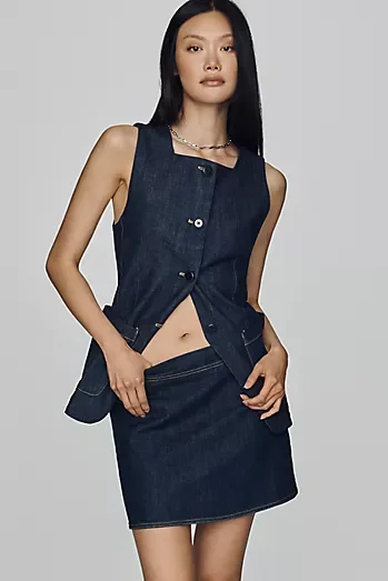 Maeve Denim Mini Skirt