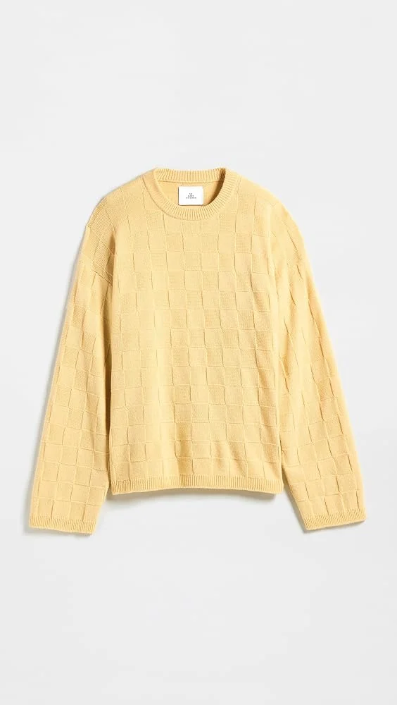 Unisex Culver Check Cashmere Sweater