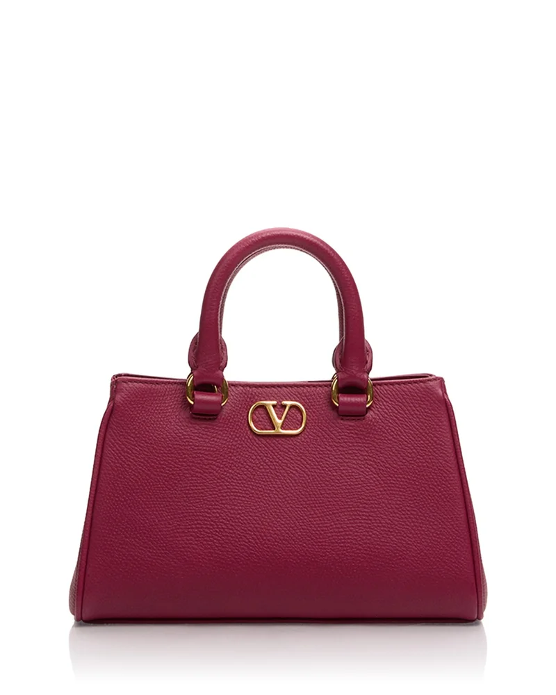 VLogo Grained Leather Mini Bag