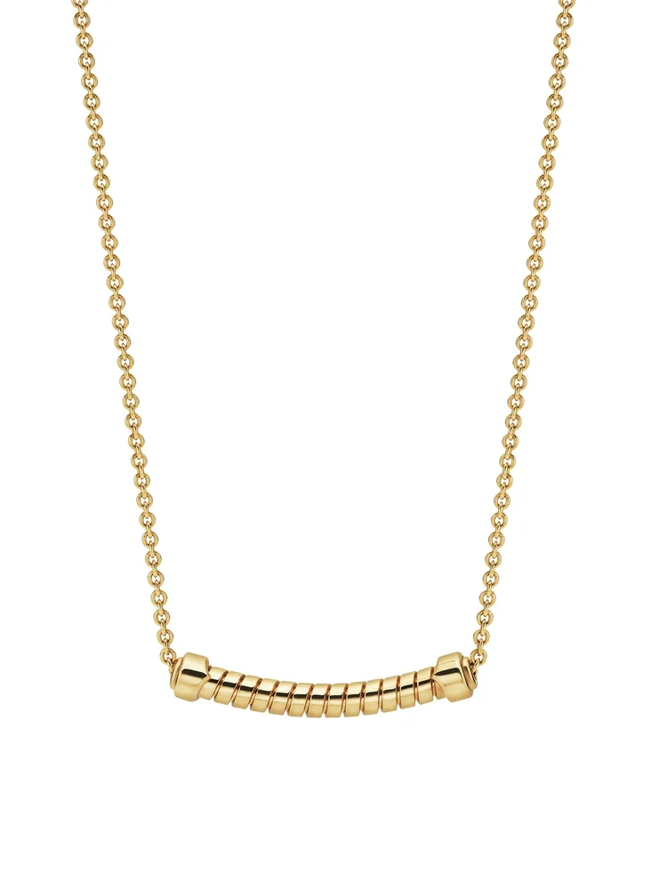 Serpenti Tubogas 18K Yellow Gold Pendant Necklace