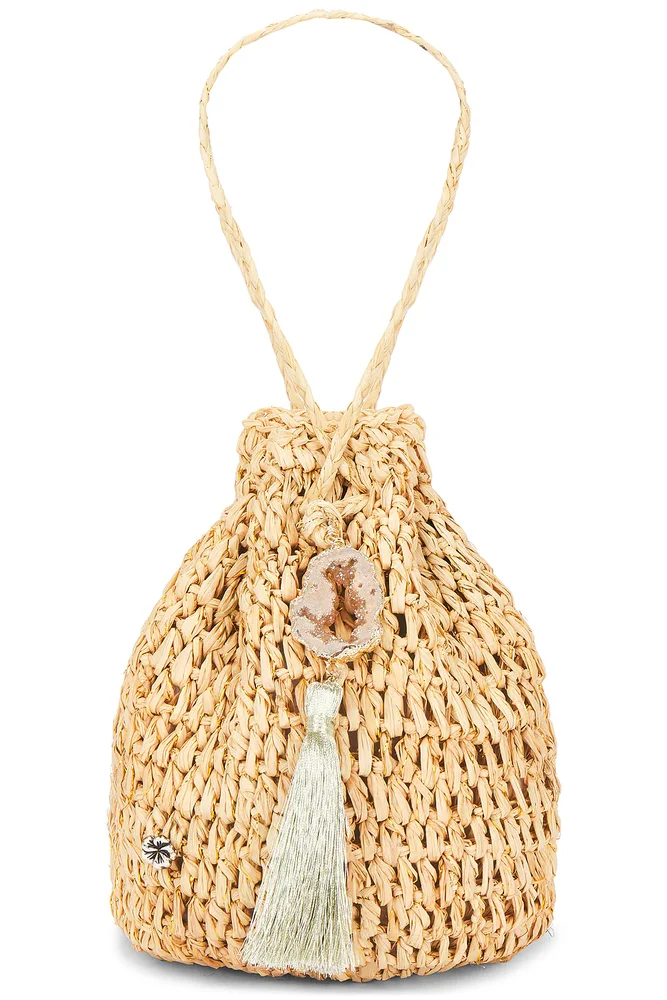 Stintino Hand Crochet Raffia Wristlet