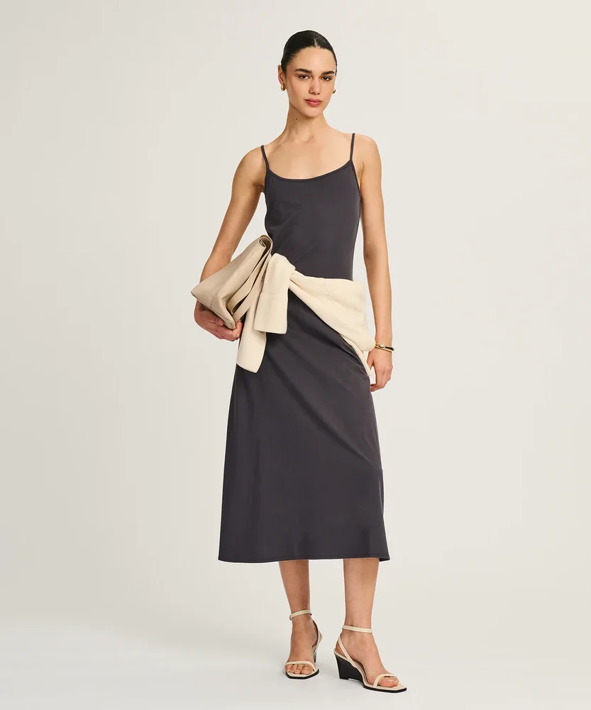 Lightweight Brushed Cotton Slip Dress