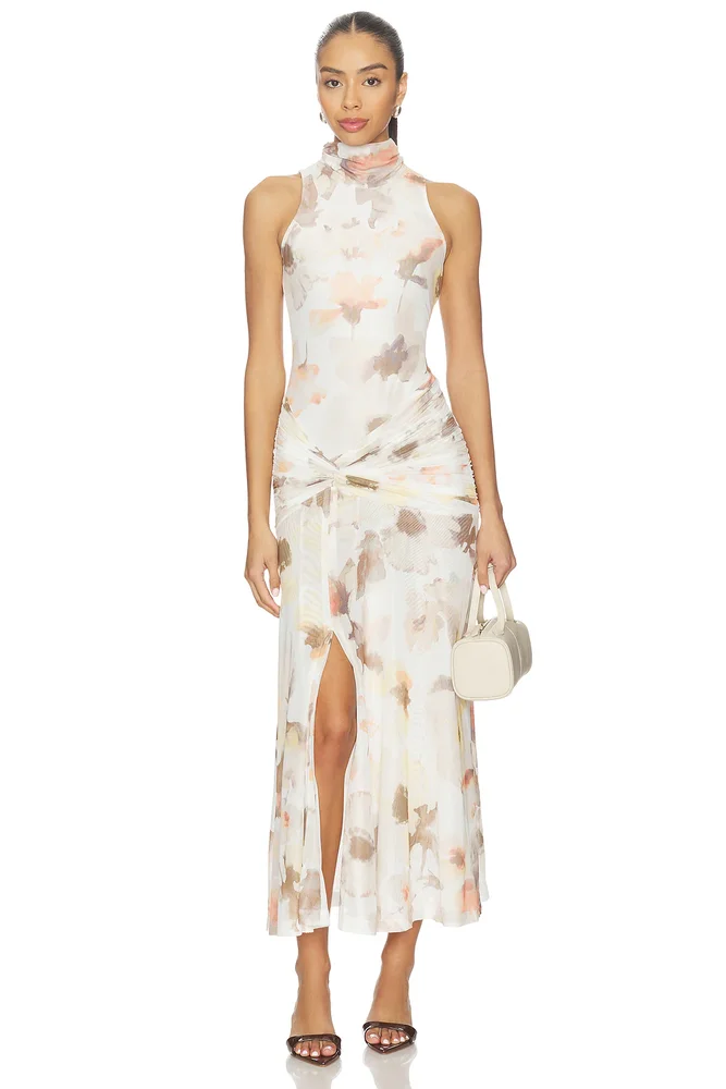 Leanna Mesh Midi Dress
