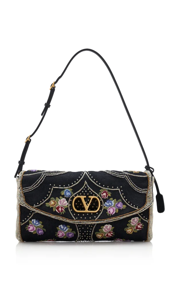 DeVain Small Beaded Shoulder Bag