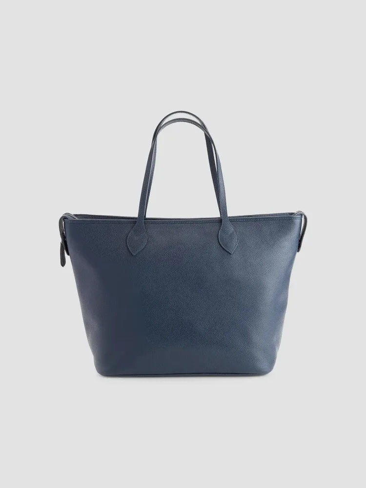 Pebble Grain Wide Tote Bag