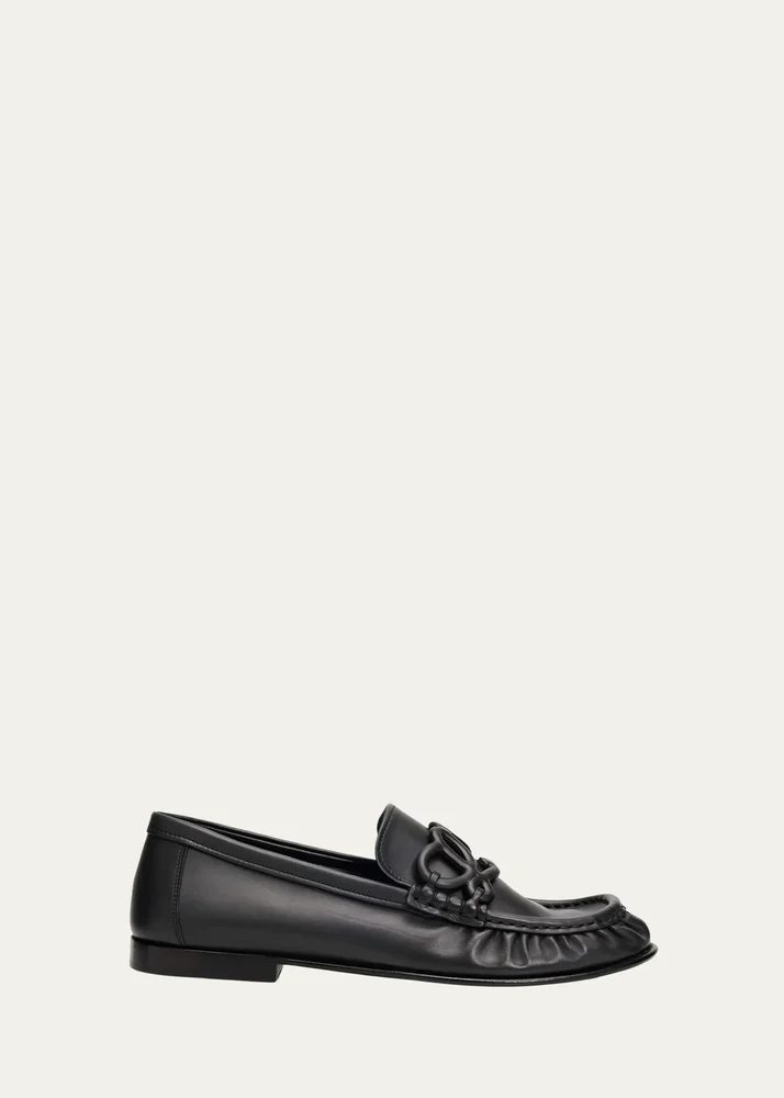 Double L Leather Loafers