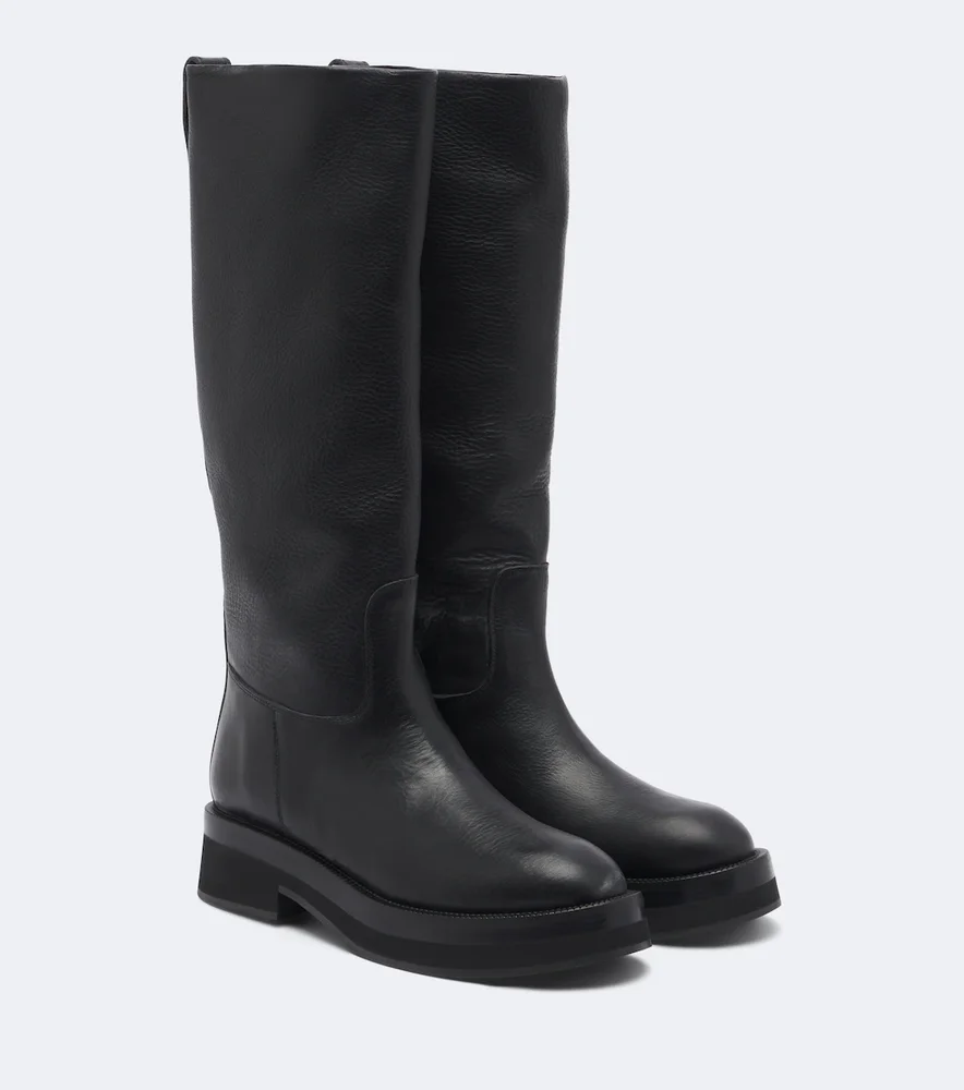 Napa leather knee-high boots