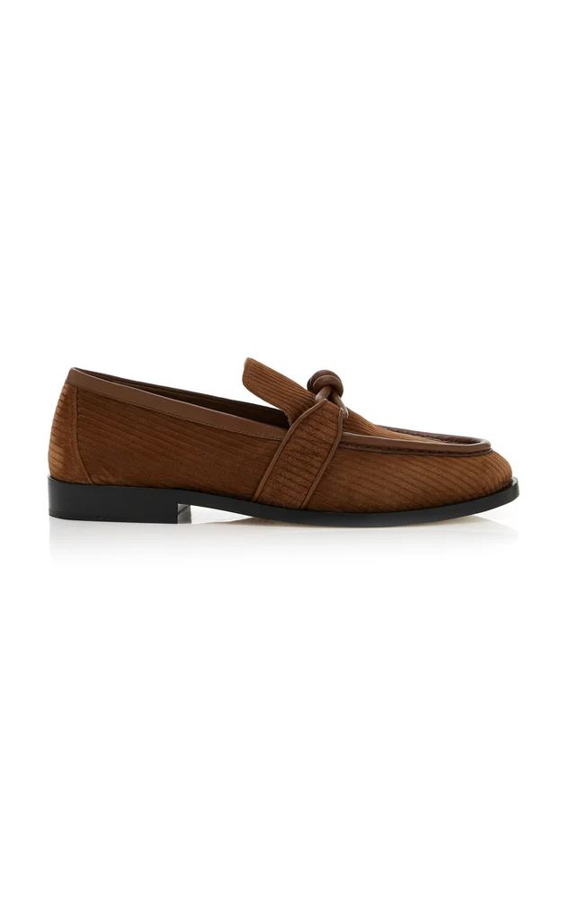Astaire Knot Suede Loafers