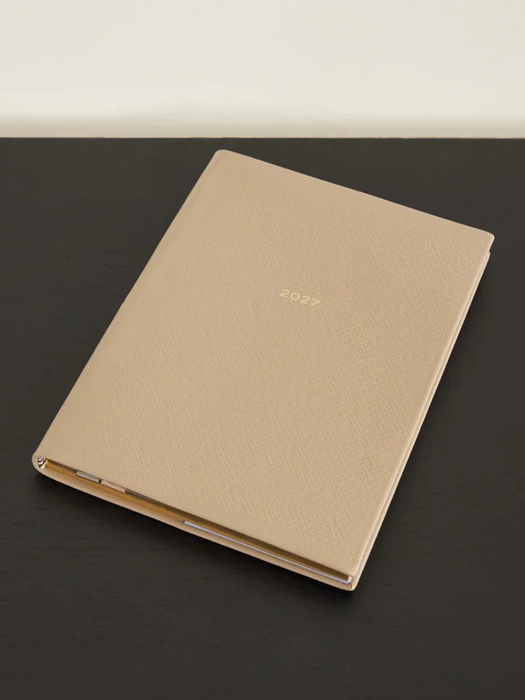 Soho 2027 cross-grained leather diary