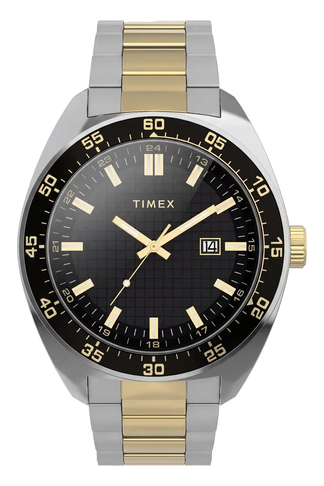 Three-Hand Two-Tone Stainless Steel Watch