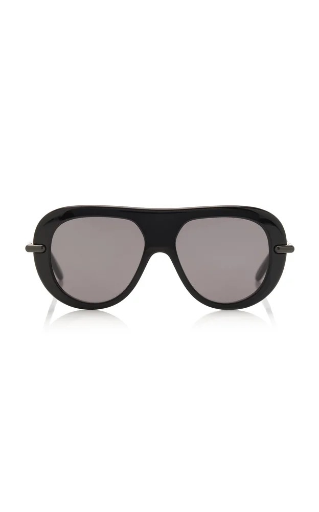 Aviator-Frame Acetate Sunglasses