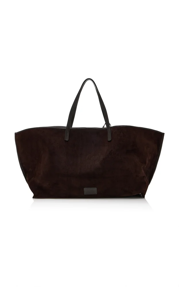 Christos Large Suede Tote Bag