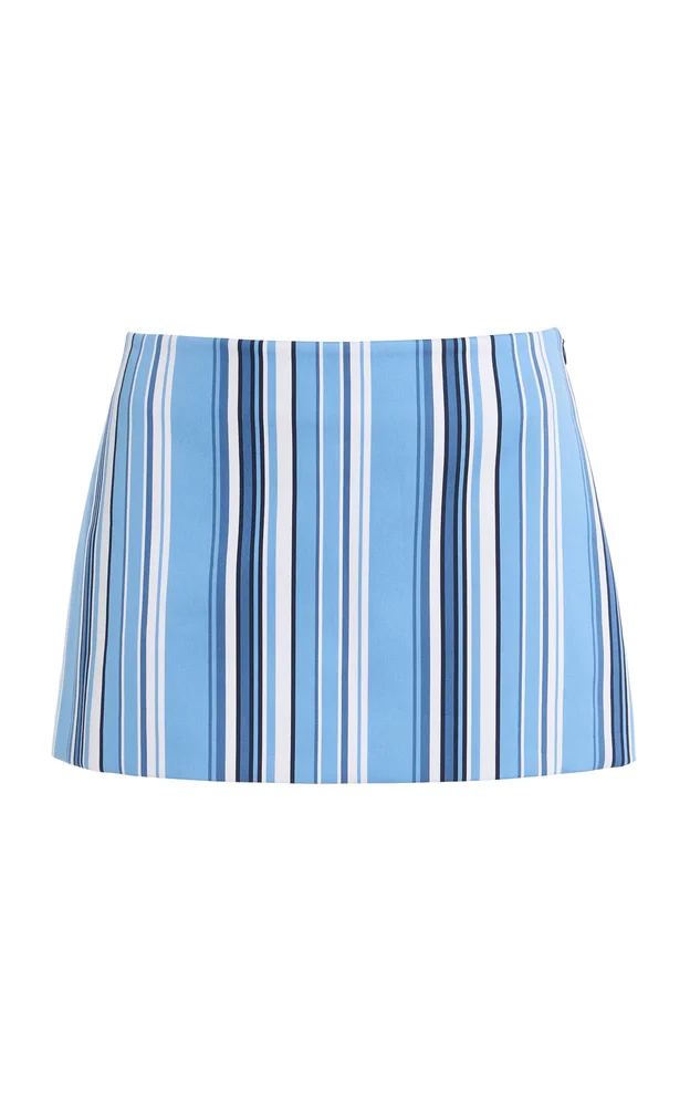 Hera Cotton-Blend Mini Skirt