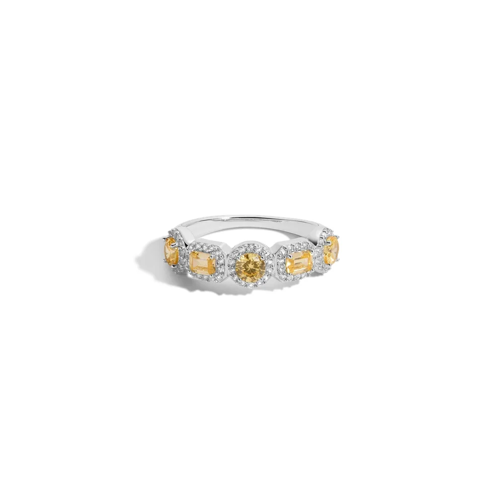 Lab Grown Canary Edwardian Ring