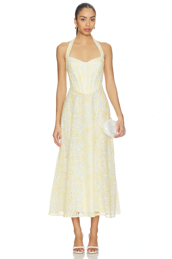Pollie Halter Midi Dress