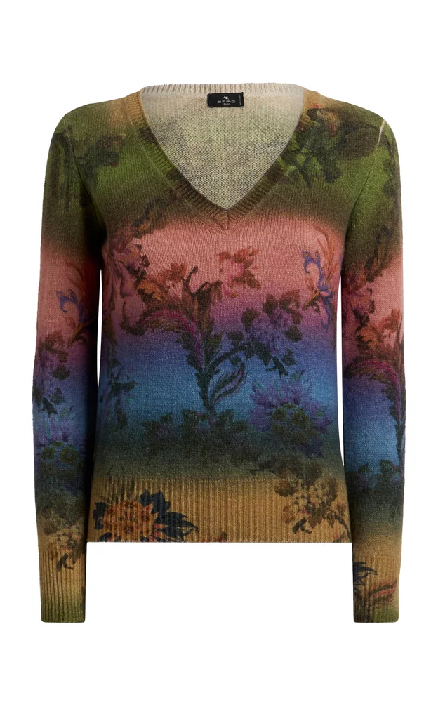 Printed Wool Sweater