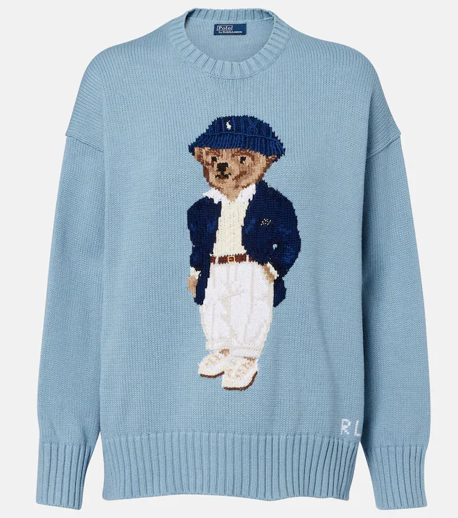 Polo Bear oversized cotton sweater