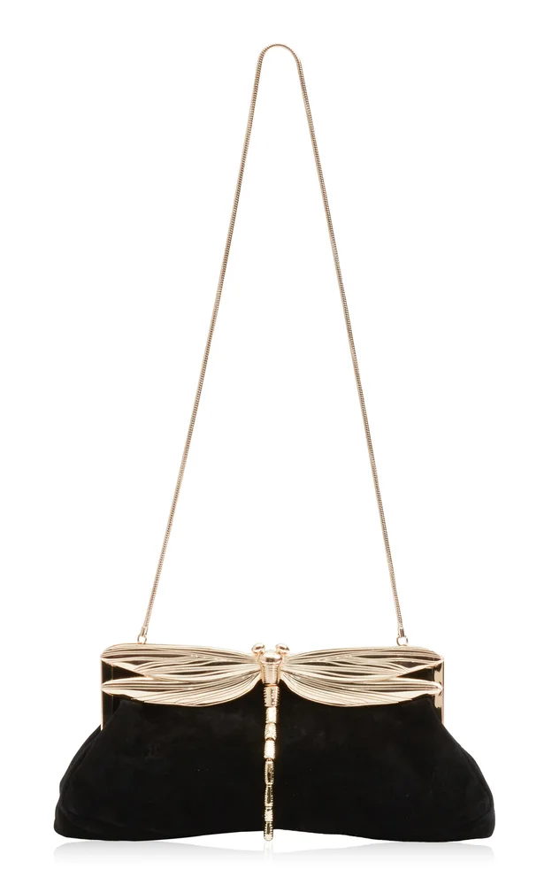 Lula Dragonfly Suede Clutch