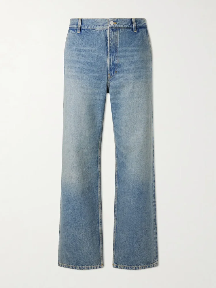 Genua Straight-Leg Mid-Rise Cotton Jeans