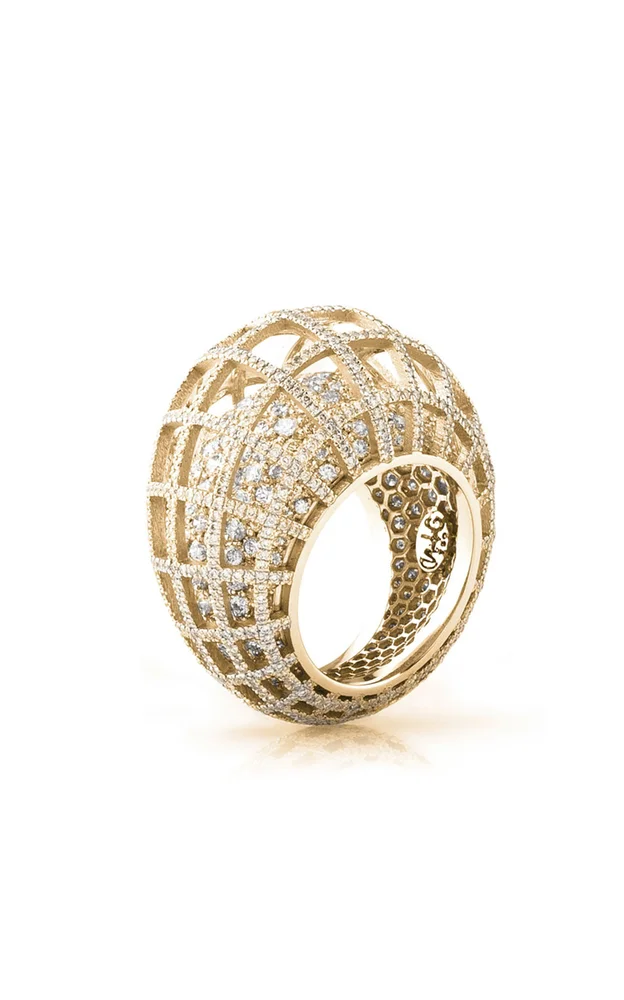 Matrix 18K Yellow Gold Diamond Ring