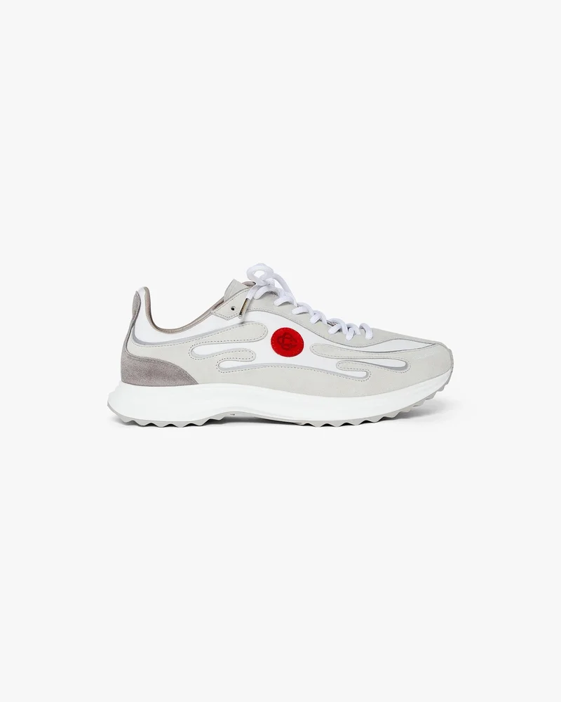 Women's Grey Leather Stade Sneakers