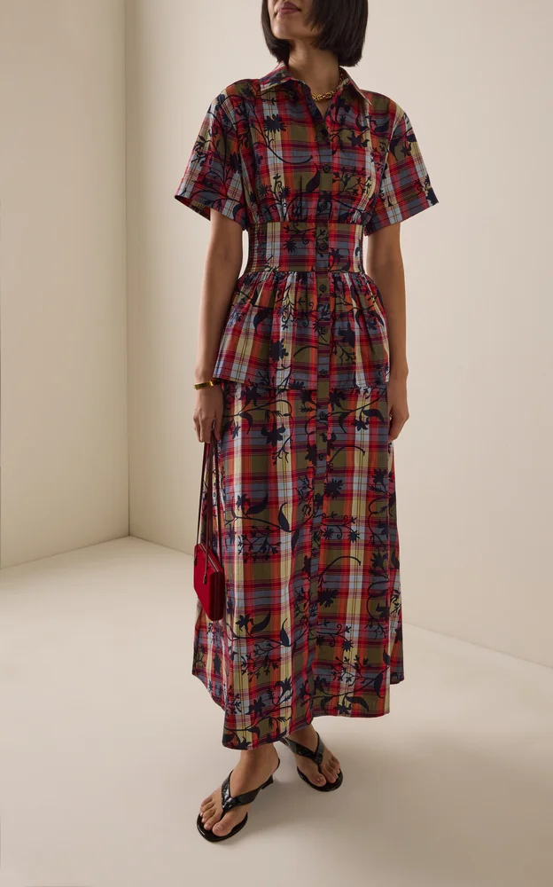 Boogie Woogie Bugle Boy Plaid Poplin Dress