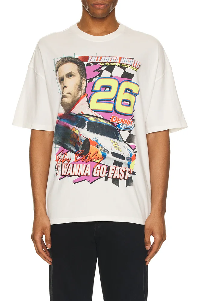 Talladega Nights I Wanna Go Fast Oversized Tee