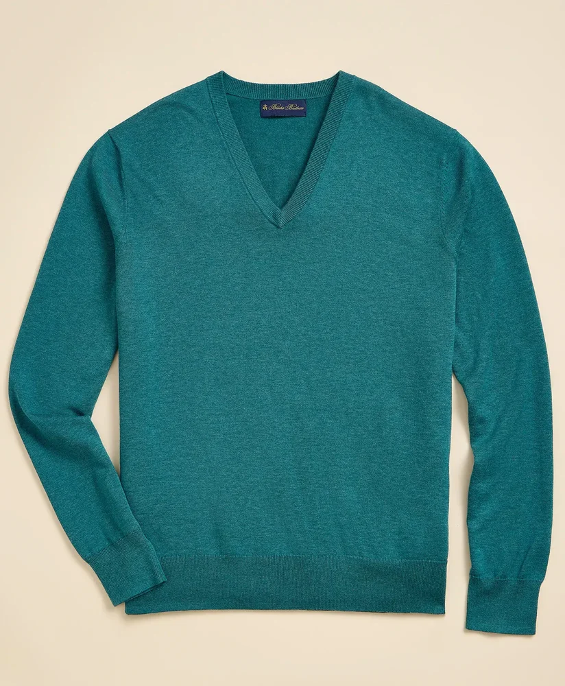 Supima Cotton V-Neck Sweater