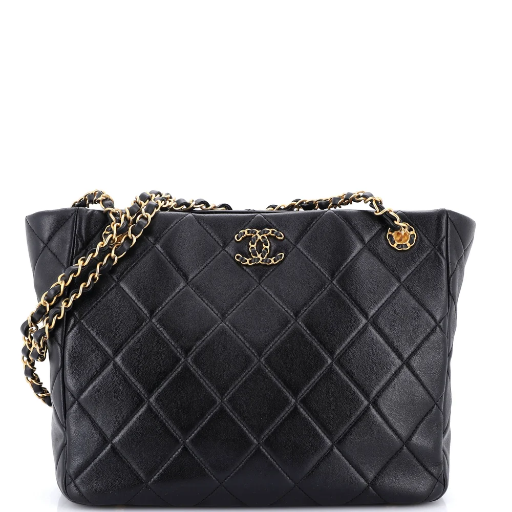 Chain Infinity Tote Quilted Lambskin Medium