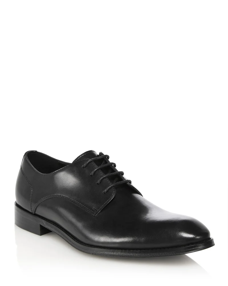 Men's Plain Toe Lace Up Derby Shoes - Exclusive