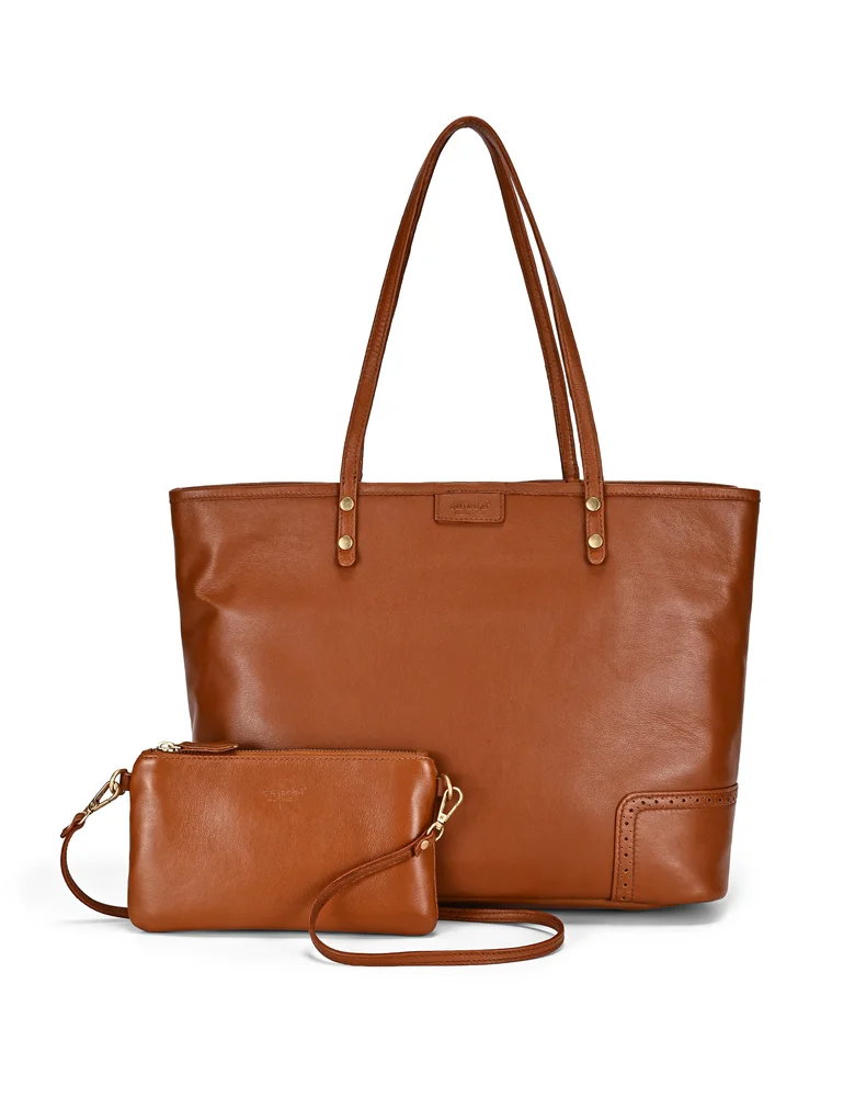 Camellia Medium Reversible Leather Tote