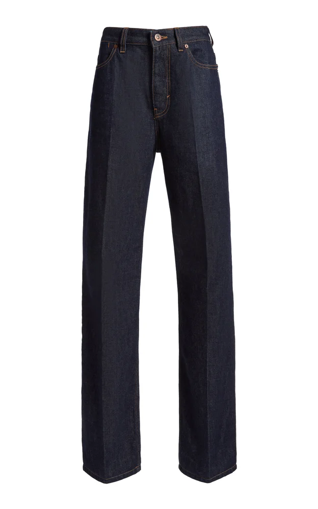 Berenice Mid-Rise Straight-Leg Jeans