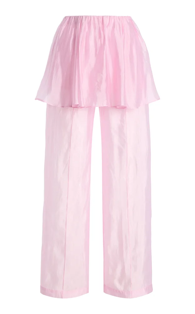 Gilian Organza Peplum Pants