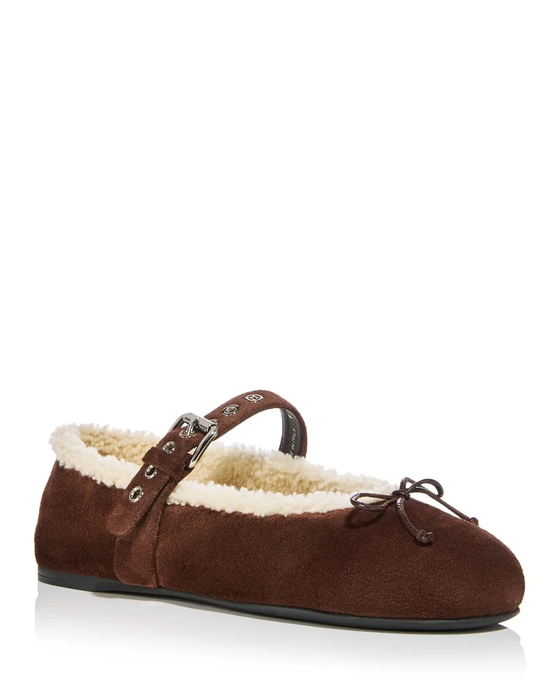Shearling Ballet Flats
