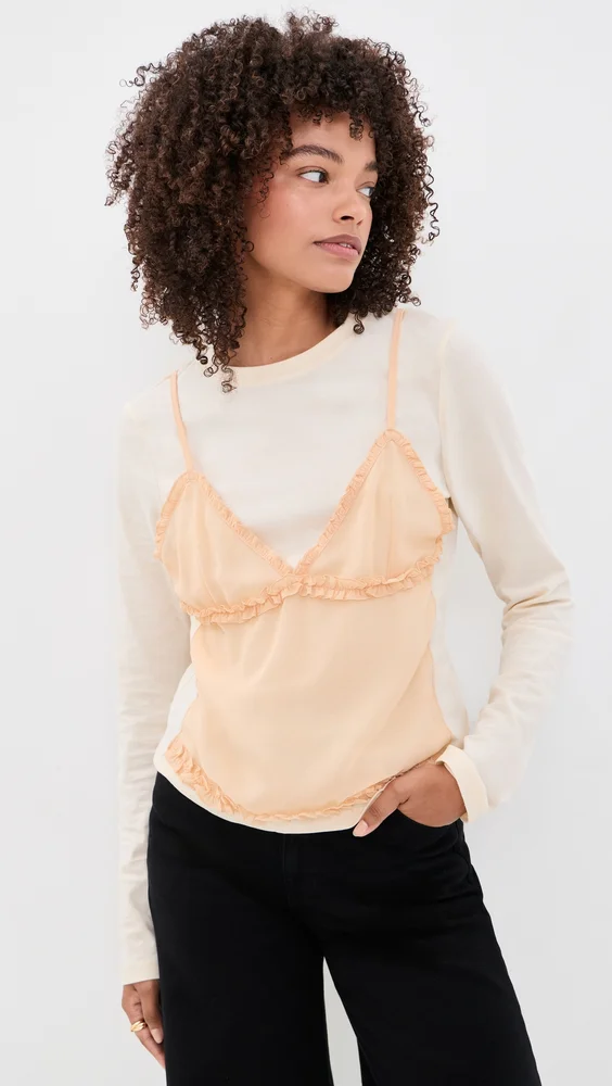 Freda Long Sleeve Cotton Top