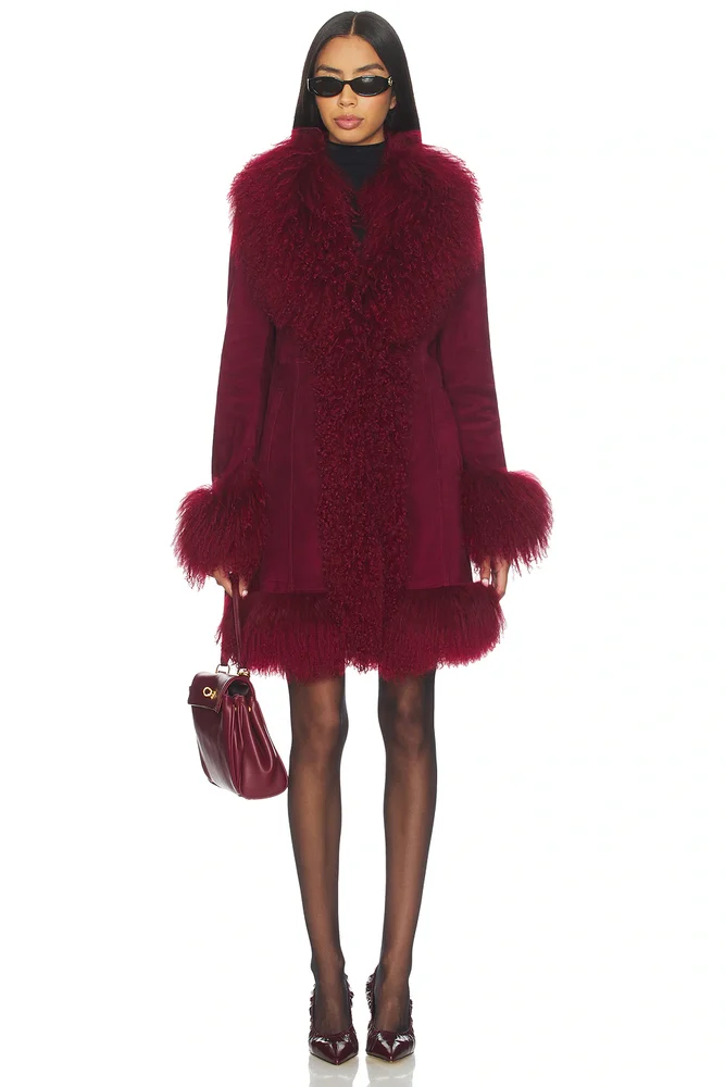 Dorothy Suede Midi Coat