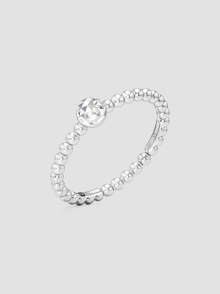 Bubble 18K White Gold & 0.61 TCW Lab-Grown Diamond Ring