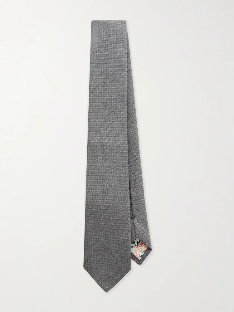 8cm Silk and Wool-Blend Tie