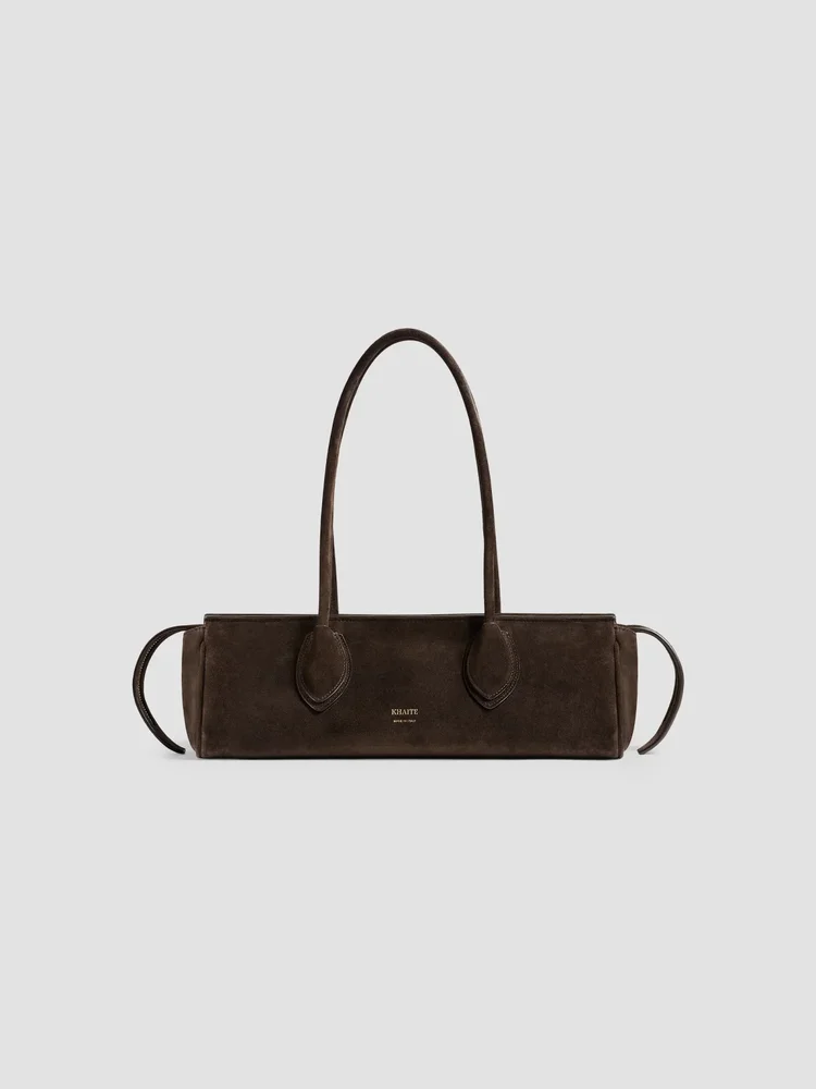 Donna Soft Suede East West Top Handle Bag
