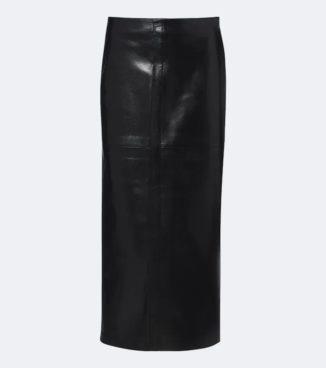 Hikson leather-blend pencil skirt
