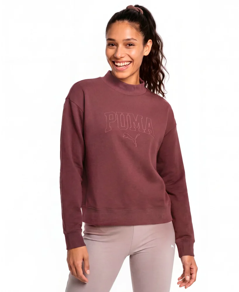 Ess Relaxed Mock Neck Crew Sweatshirt