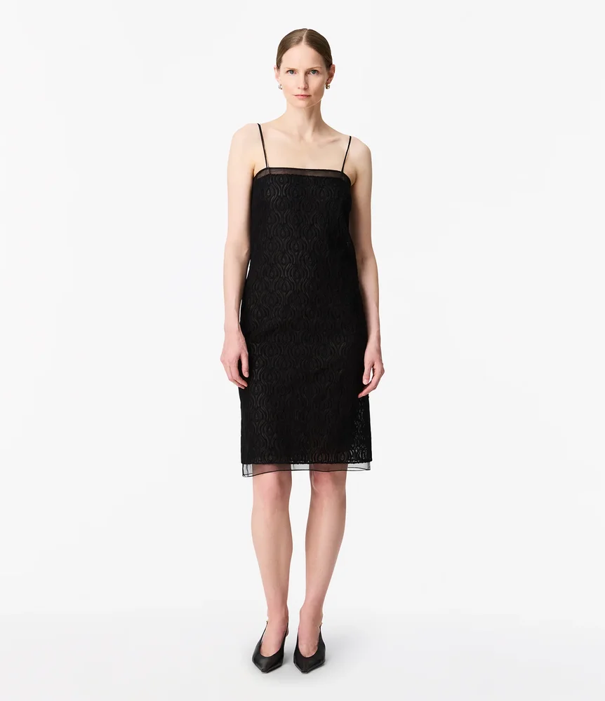 Silk Embroidered Dress
