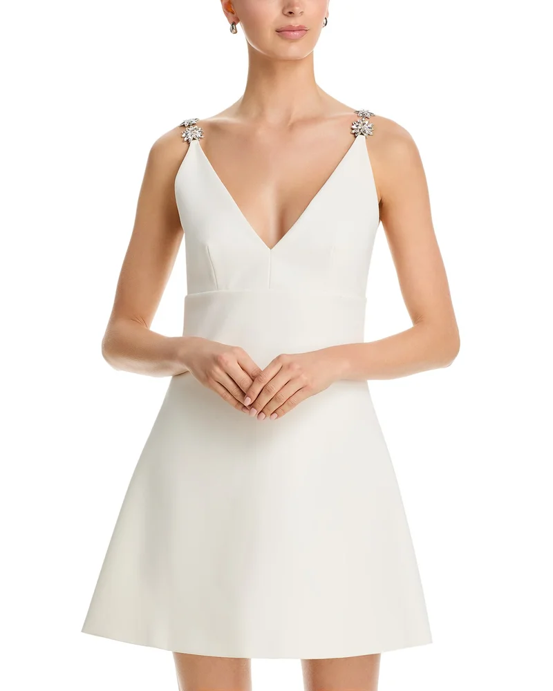 Mattison Rhinestone Detail Mini Dress